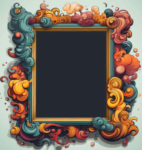 Preview for Vibrant-frame-design-colorful-frame-template-2995e