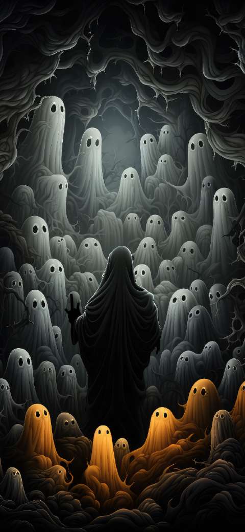 Preview for Ghostly-gathering-dark-illustration-halloween-phone-template-5cbcc