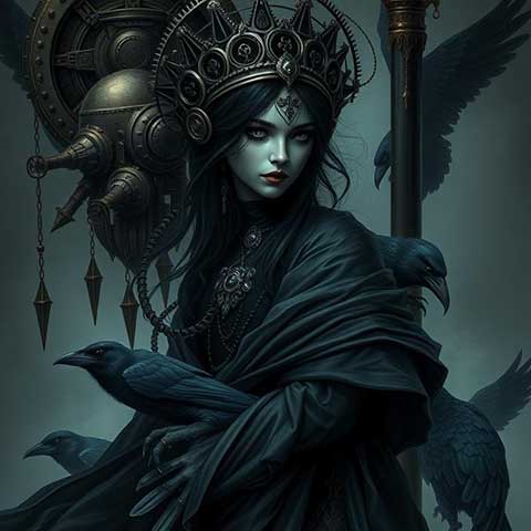 Preview for Mystical-queen-with-ravens-ainewstyle-template-ee868