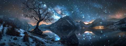 Preview for Starry Night Landscape Template
