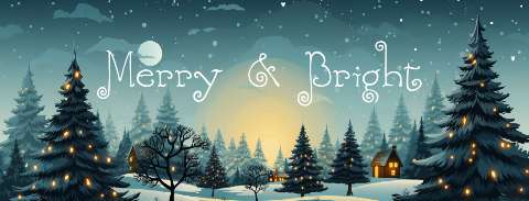 Preview for Merry-bright-winter-scene-christmas-facebook-template-529bd