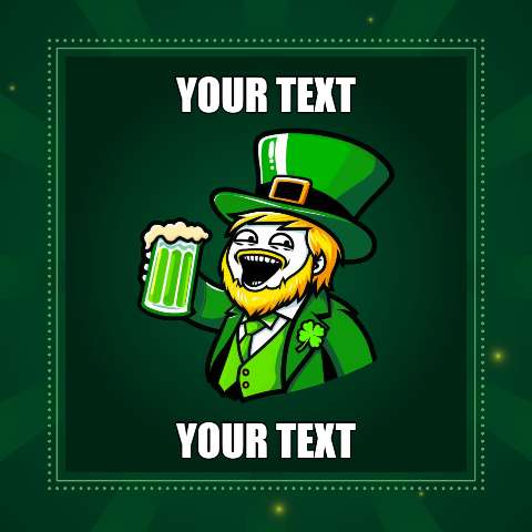 Preview for St-patricks-day-leprechaun-beer-template-stpatmeme-0d7d2