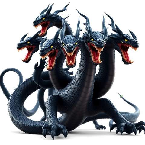 Preview for Five-headed-black-dragon-illustration-aimonsterstyle-template-a2d11