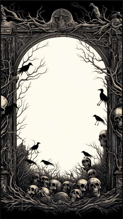 Preview for Spooky-archway-skulls-crows-halloween-story-template-556bf