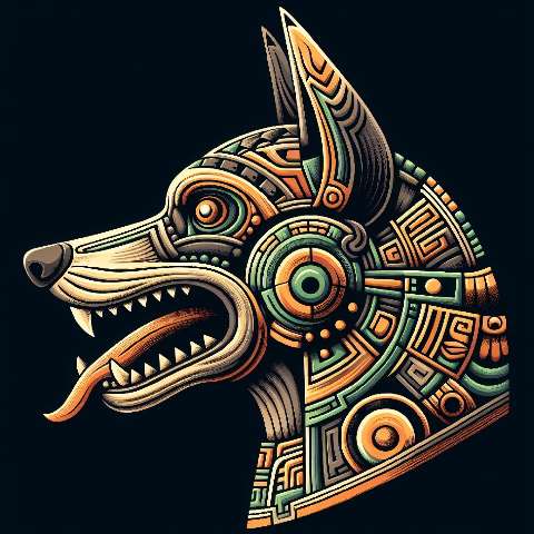 Preview for Tribal Dog Design Template
