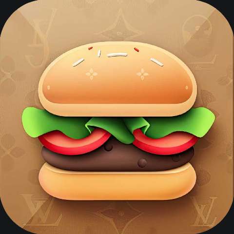 Preview for Louis-vuitton-burger-icon-food-delivery-template-93ec8