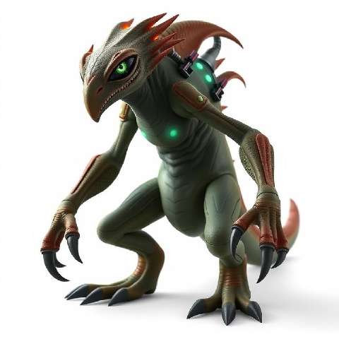 Preview for Cybernetic-reptilian-creature-art-aimonsterstyle-template-14420