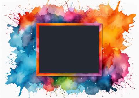 Preview for Colorful-watercolor-frame-template-colorful-frame-731fa