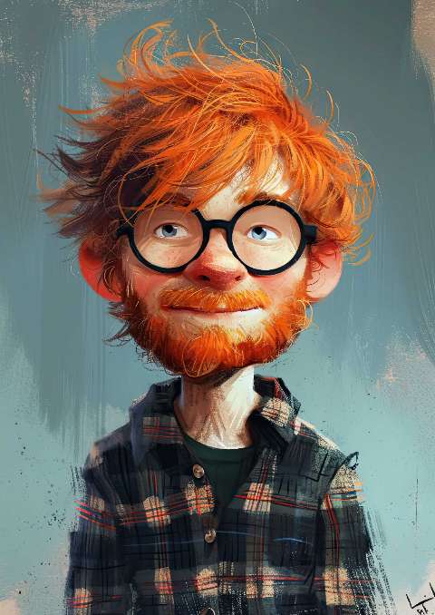 Preview for Redhead-man-portrait-art-celebrities-template-79c8e