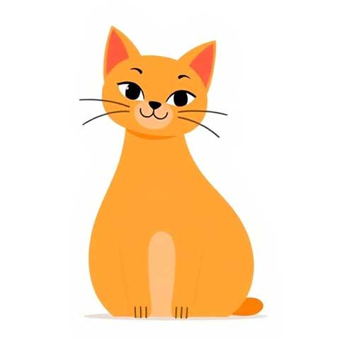 Preview for Orange-cat-illustration-aistickerlogo-template-d6477