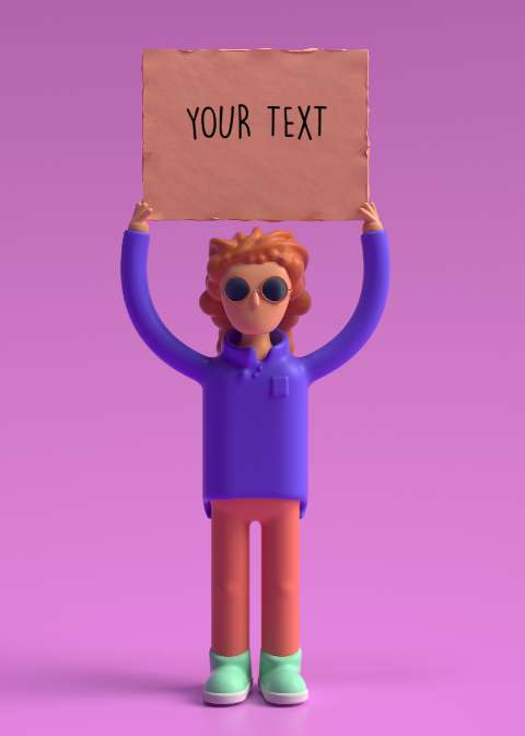 Preview for 3d-character-holding-sign-meme-human-template-032b2