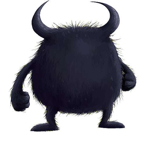 Preview for Furry-monster-character-design-dark-monster-template-07d13