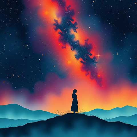 Preview for Serene-night-sky-illustration-aifeatured-template-eb464