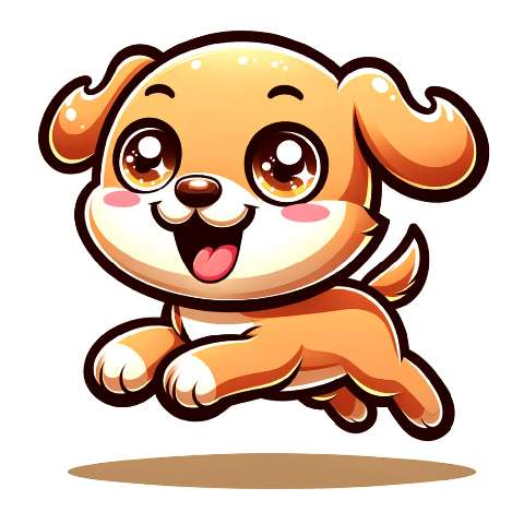 Preview for Adorable Cartoon Puppy Illustration Template