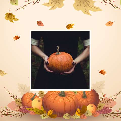 Preview for Autumn-pumpkin-display-thanksgiving-template-d4380
