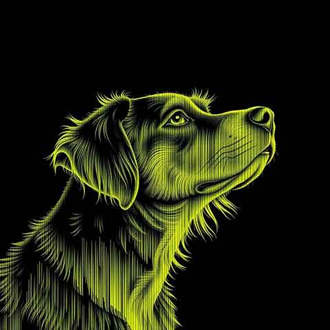 Preview for Neon-green-dog-illustration-aiold-template-87a6d
