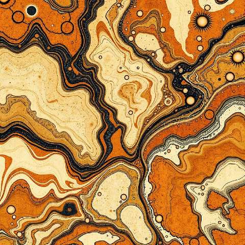 Preview for Marble-pattern-design-orange-aiunique-template-0cdf5