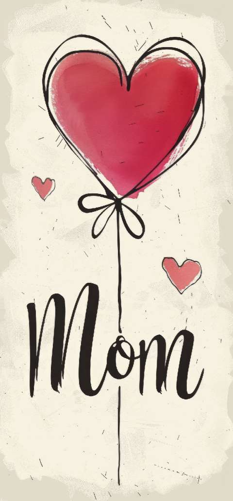 Preview for Mothers-day-heart-balloon-template-ed381