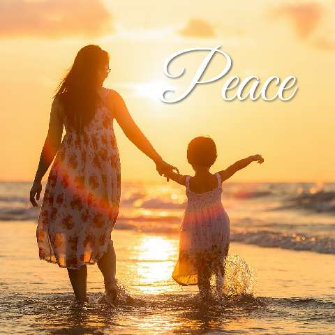 Preview for Peaceful-mother-child-beach-moment-instagram-post-template-aa866