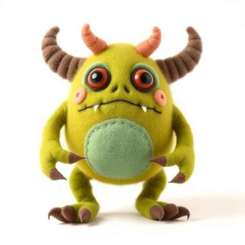 Preview for Green-plush-monster-toy-aimonsterstyle-template-1e84a