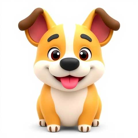 Preview for Adorable Cartoon Corgi Design Template