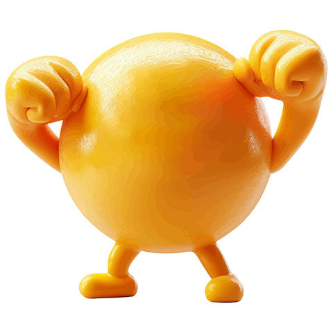 Preview for Strong-lemon-character-emoji-body-template-25b65