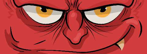 Preview for Angry-red-devil-face-halloween-facebook-template-2f713