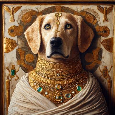 Preview for Ancient Egyptian Dog Portrait Template