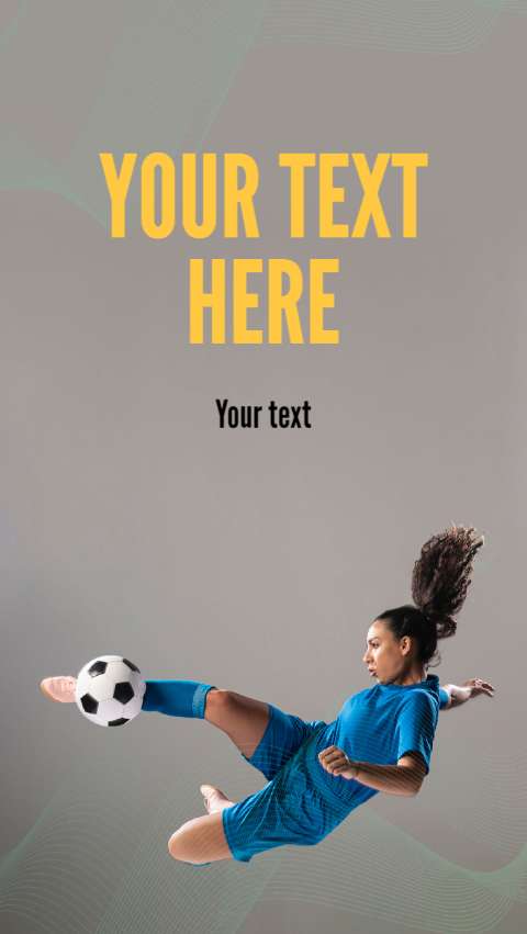 Preview for Female-soccer-player-action-template-ba021