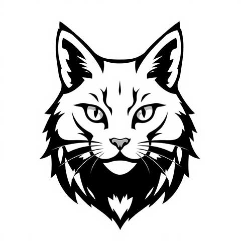 Preview for Stylized-cat-face-illustration-aistickerlogo-template-e96ac
