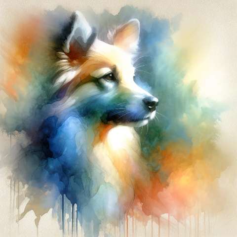 Preview for Watercolor-dog-portrait-art-aiold-template-fd133