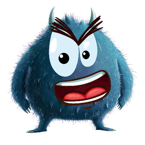 Preview for Angry-blue-monster-illustration-silly-monster-template-db1e2