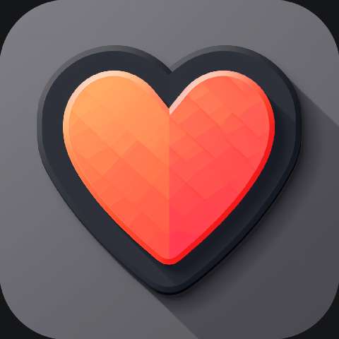 Preview for Heart-icon-gradient-design-love-app-template-674b2