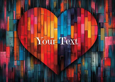 Preview for Vibrant-heart-mosaic-art-template-love-6c522