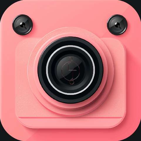 Preview for Pink Camera App Icon Design Template