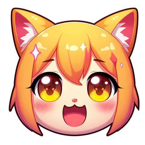 Preview for Kawaii-anime-fox-character-aiemojistyles-template-96d00