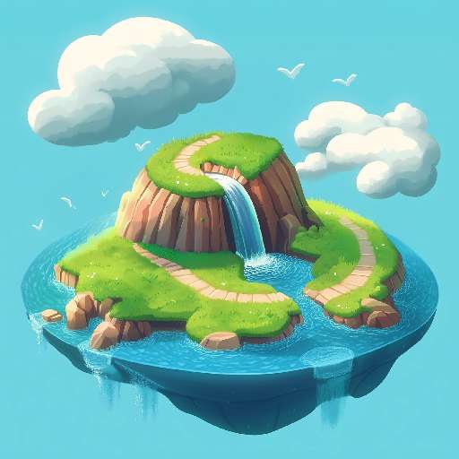 Preview for Floating-island-waterfall-classic-tiny-template-efa57