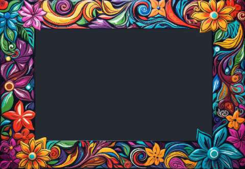 Preview for Floral-frame-template-colorful-frame-c6d52
