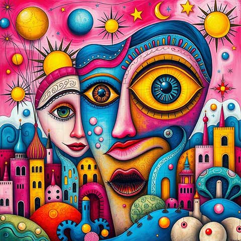 Preview for Surrealist-artwork-abstract-faces-aiartstyle-template-5aea7