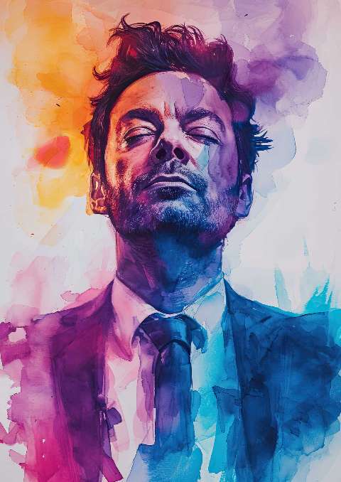 Preview for Watercolor-man-in-suit-celebrities-template-5d725