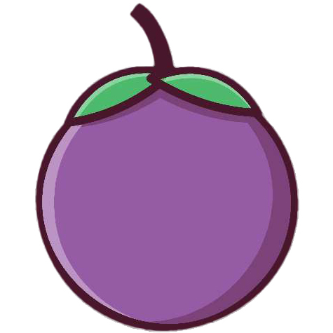 Preview for Cartoon-purple-plum-illustration-object-emoji-template-ddd03