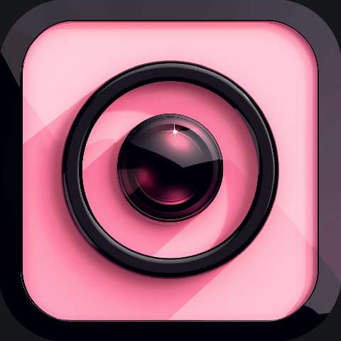 Preview for Pink Camera Lens Icon Template