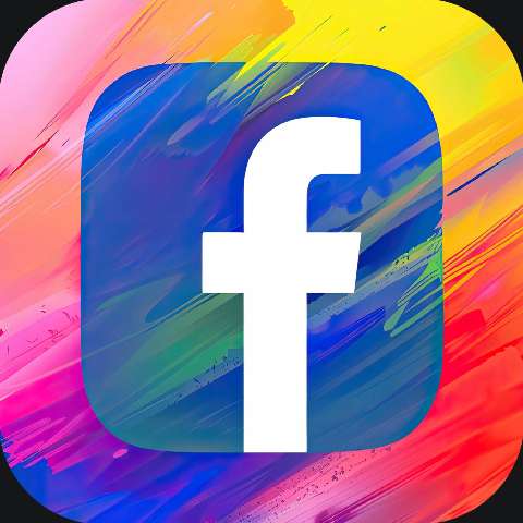 Preview for Facebook App Icon Template For Editing