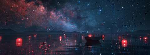 Preview for Night Sky Lantern Cover Design Template