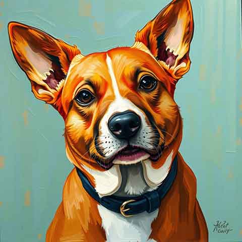 Preview for Brown Dog Artwork Template