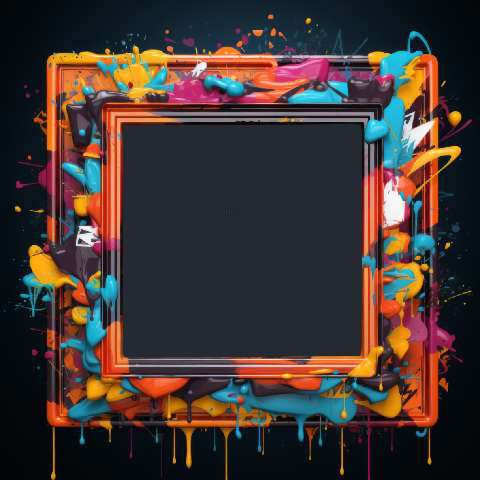Preview for Vibrant-artistic-frame-design-colorful-frame-template-04793