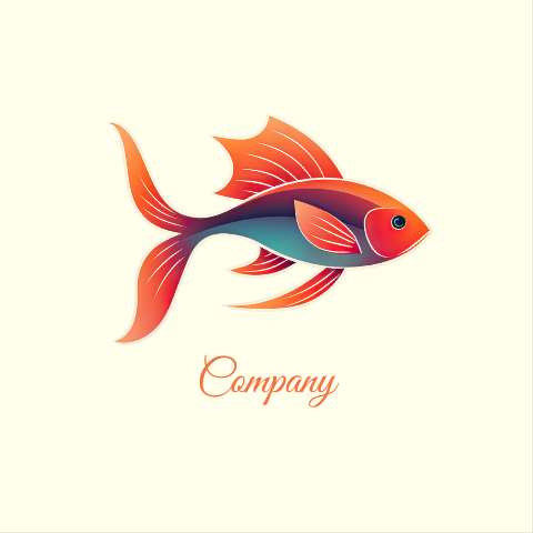 Preview for Vibrant-fish-logo-design-logo-animal-template-68d5e