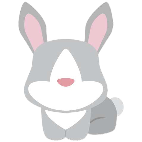 Preview for Gray-bunny-illustration-emoji-animal-template-10272