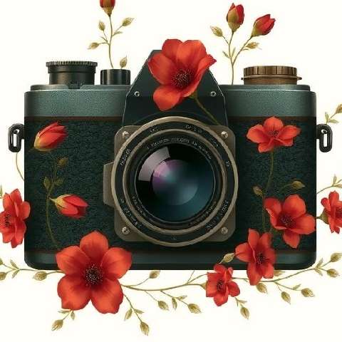 Preview for Floral-camera-illustration-aiappiconstyle-template-94bf3