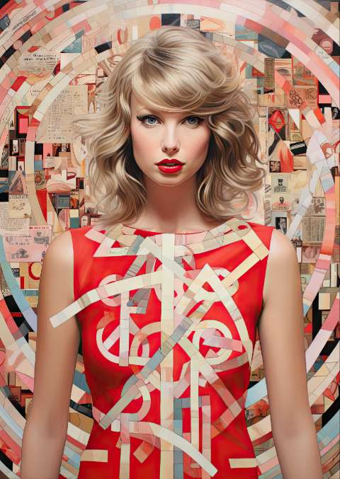 Preview for Taylor-swift-artistic-portrait-template-6a258